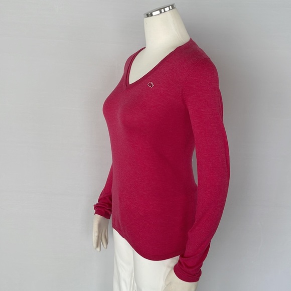 Lacoste Pink Knit Sweater Size 36 - Picture 6 of 10